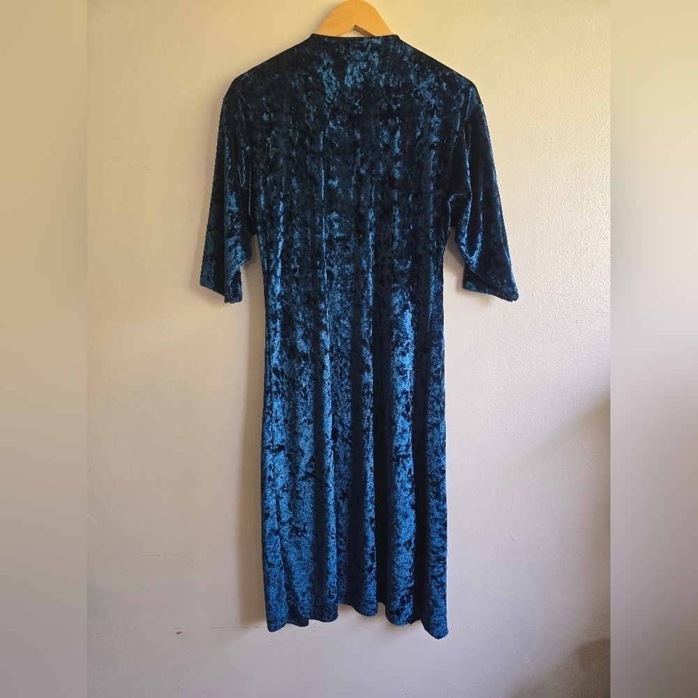 Lularoe, Shirley Kimono, Elegant Collection, Crushed Peacock Blue,‎ Size Small - Picture 3 of 6